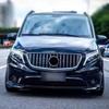For Mercedes V-Class W447 W448 2015-2019 V250 V260 Sport Front Grille Mesh Gloss Black ABS Bumper Grill Car Accessories