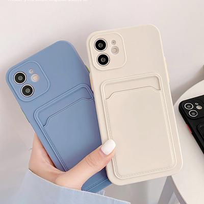 Чехол-держатель для карт для Iphone 11, чехлы с слотом для карт, силиконовый чехол для Iphone 14 12 13 Pro Max 13 Mini Xr 7 8 Plus Se 2022 X Xs Max, чехол