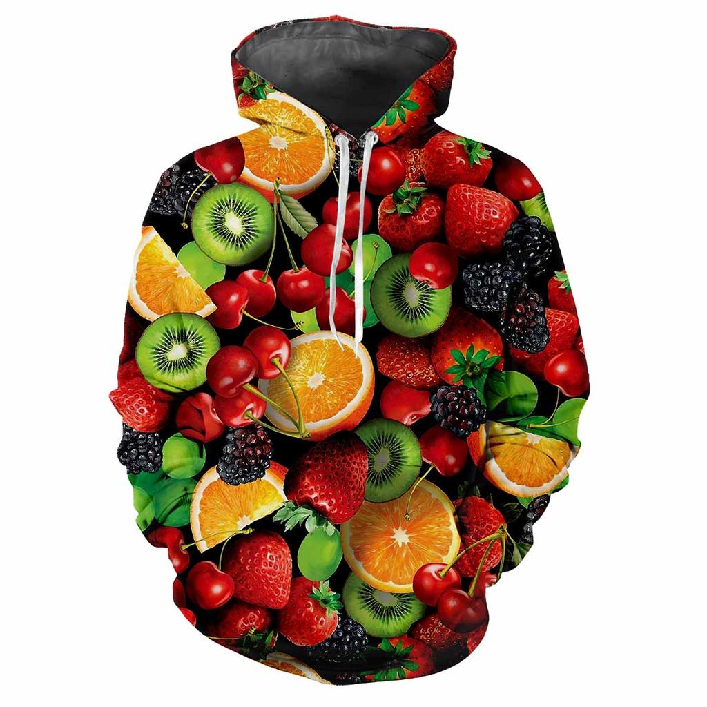 Autumn Fruit Vegetable 3D Print Hoodies Men Women Fashion Casual Sweatshirts Oversized Hoodie Pullovers Tracksuit Clothing