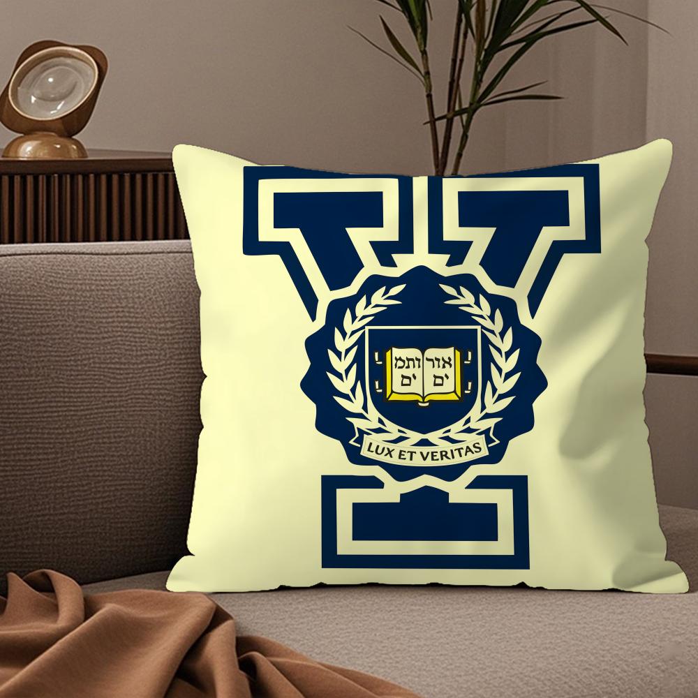 Y-Yale University Pillow Case Silky Elegant Comfort Sofa Bed Invisible Zipper