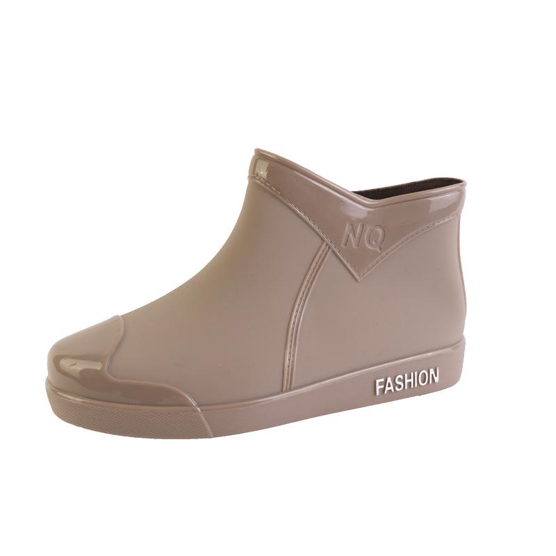 Женская непромокаемая обувь Модные трендовые непромокаемые противоскользящие ботинки с короткими рукавами для взрослых