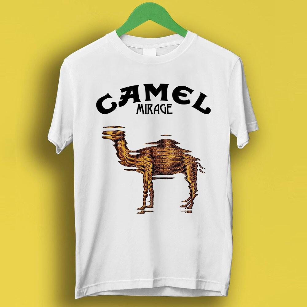 Верхняя футболка с принтом Camel Band Mirage Rock Retro Music T-Shirt P2860 Унисекс футболка