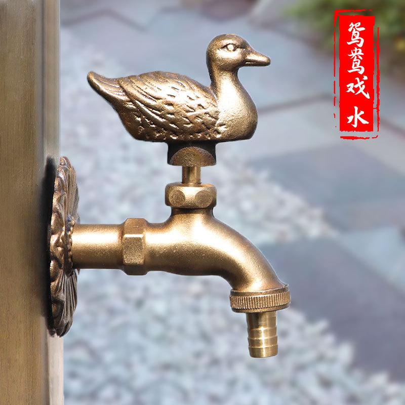Тяжелый садовый кран для животных, садовый кран для раковины, кран для птиц-воробьев