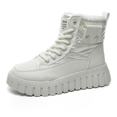 Модная новая женская обувь на зиму, чтобы помочь добавить кашемировое тепло, увеличить толстую подошву, спортивная повседневная теплая обувь, ботильоны, кроссовки P775