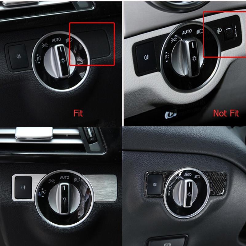 Наклейки на кнопку регулировки фар автомобиля, подходят для Mercedes Benz A W176 B W246 C W204 E W212 E350 GLK X204 GL