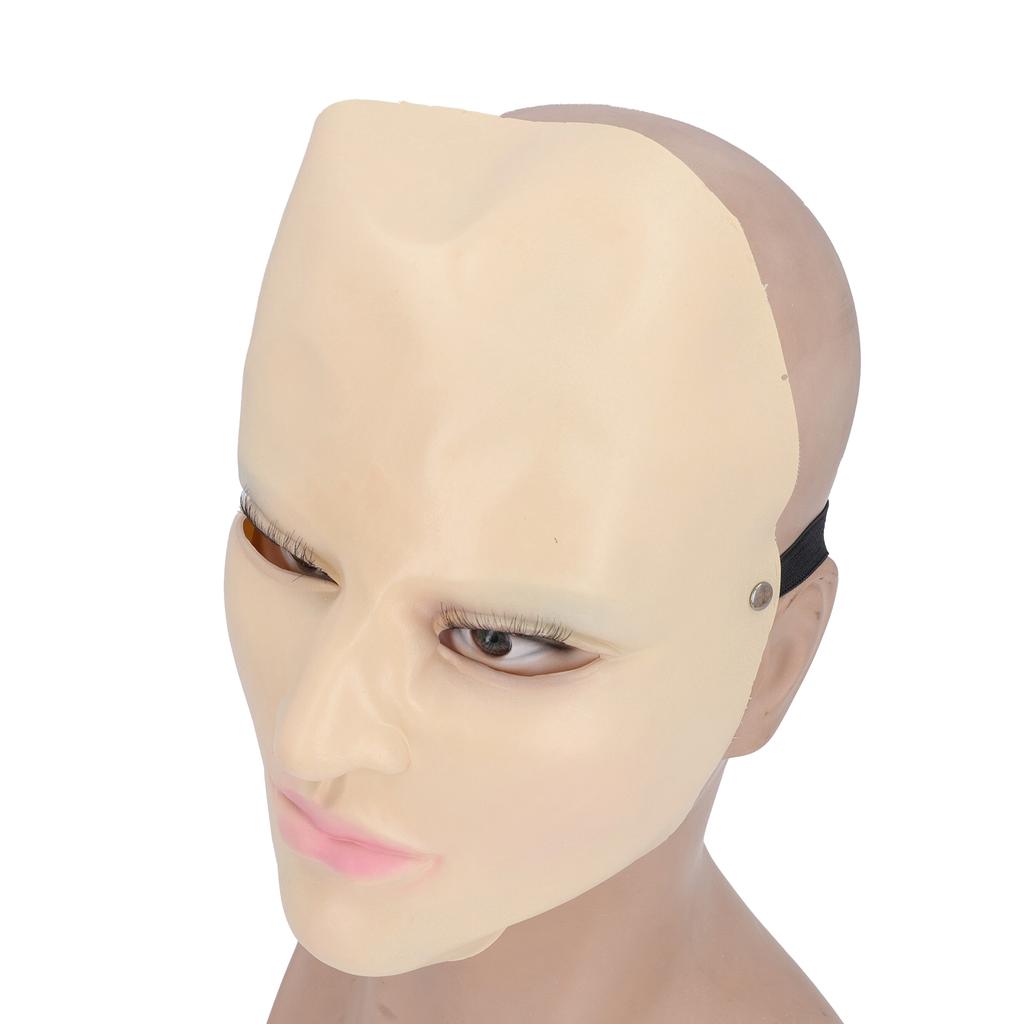 Латексная полумаска для лица, женская реалистичная синяя маска для век, латексная маска для лица, новинка для косплея