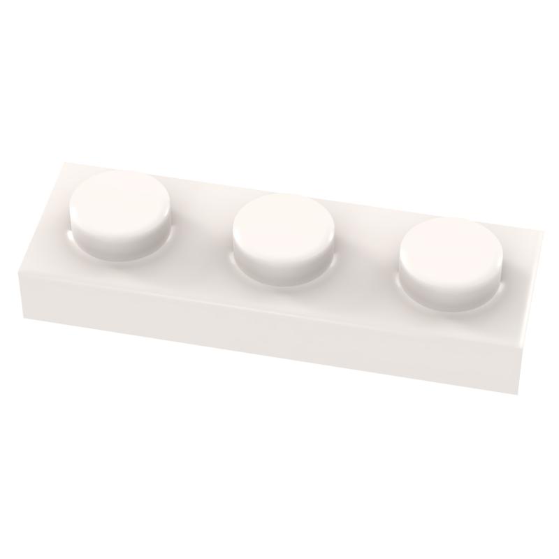 [Funbrick]50&100&200 ШТ. Пластина 1x3 3623 Совместимо с Известным Брендом Строительные Блоки Классические Строительные Блоки Игрушки MOC DIY