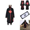 Костюм Косплей Наруто Акацуки Учиха Итачи Халат Накидка Плащ Мягкий Материал Ткань