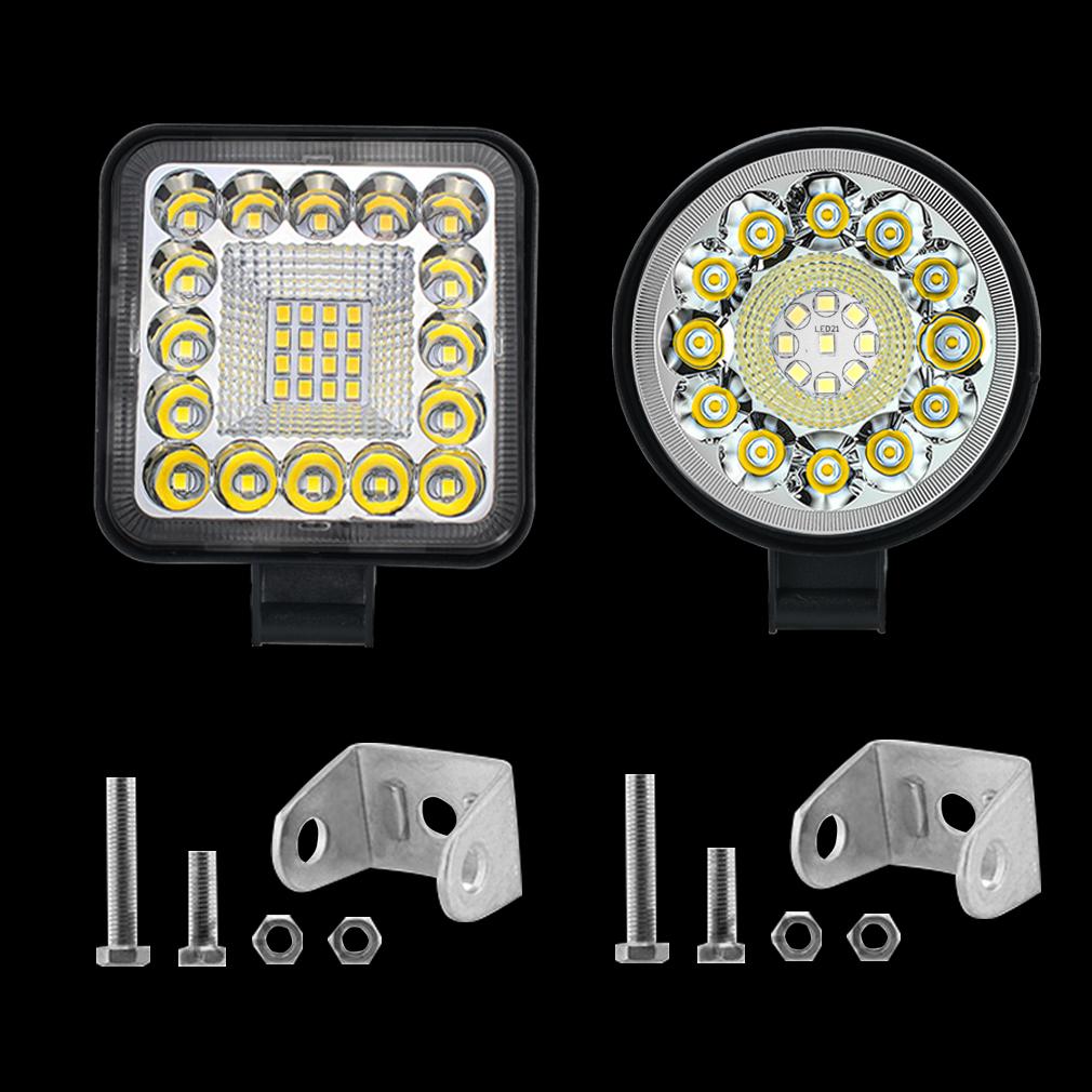 3-дюймовый 32-светодиодный 96 Вт 21-светодиодный рабочий свет 4X4 Автомобильный светодиодный прожектор Квадратный круглый Авто Грузовик Лодка Внедорожник ATV Трактор Внедорожный мини-светодиодный бар Аксессуары 12 В 24 В