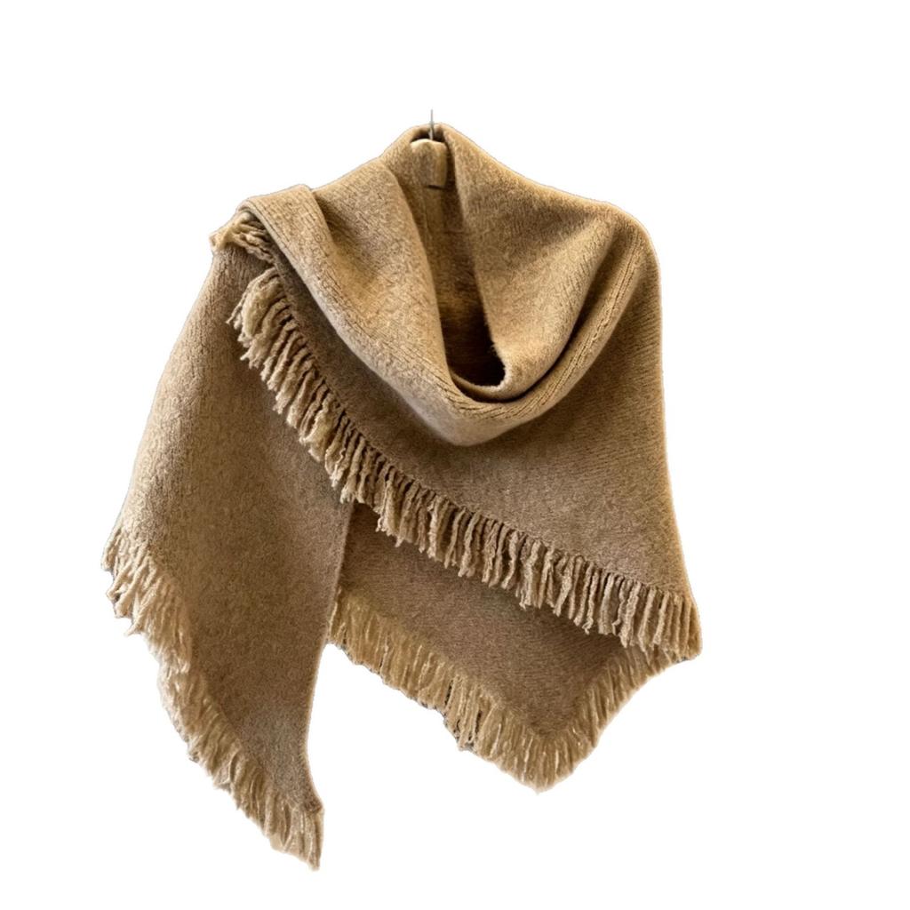 New autumn and winter high-end soft waxy wool shawl women's tassel multi-functional cardigan femininity outer coat scarf
