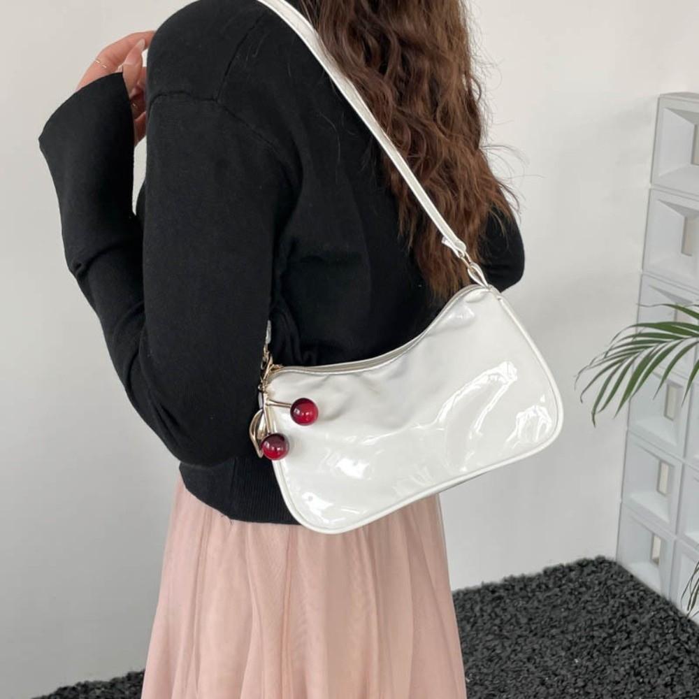 Korean Style Crossbody Bag PU Leather Underarm Purse Casual Women Shoulder Bag Daily