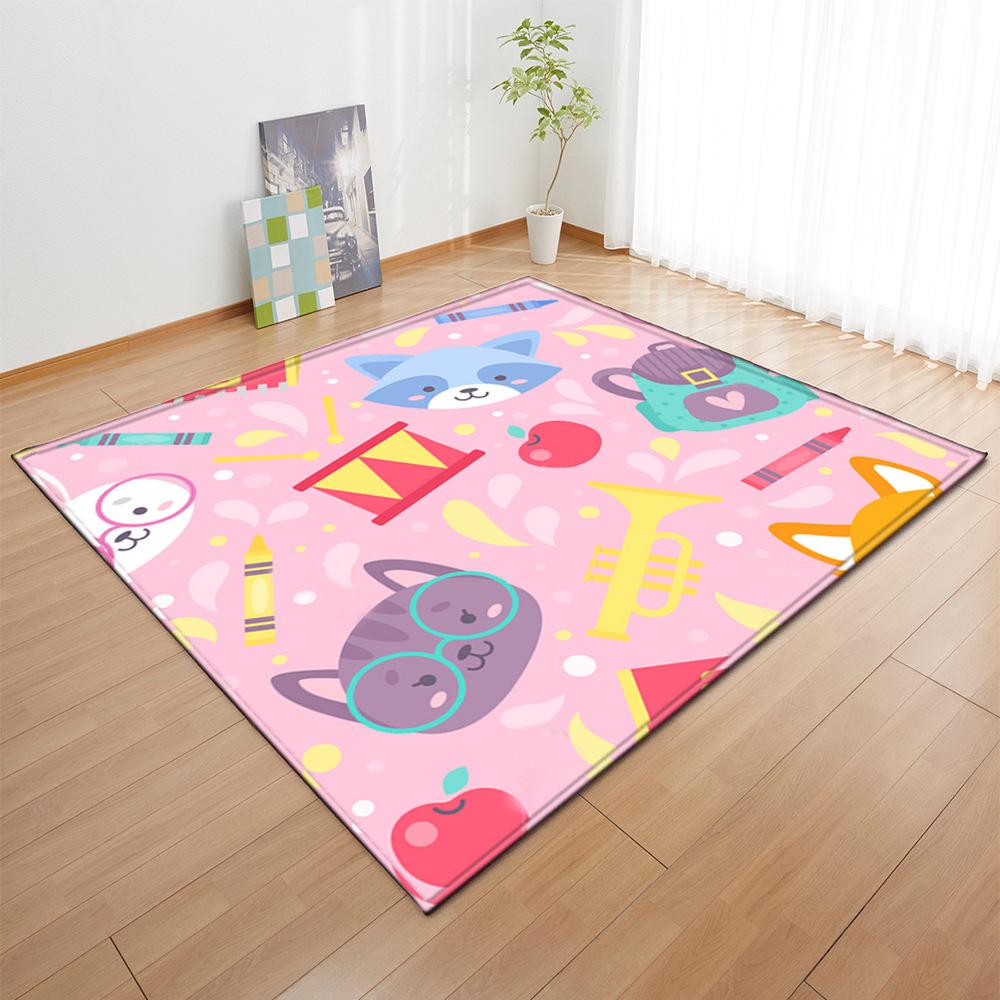 Textured Large Carpet Feather Wind Bedroom Floor Mat