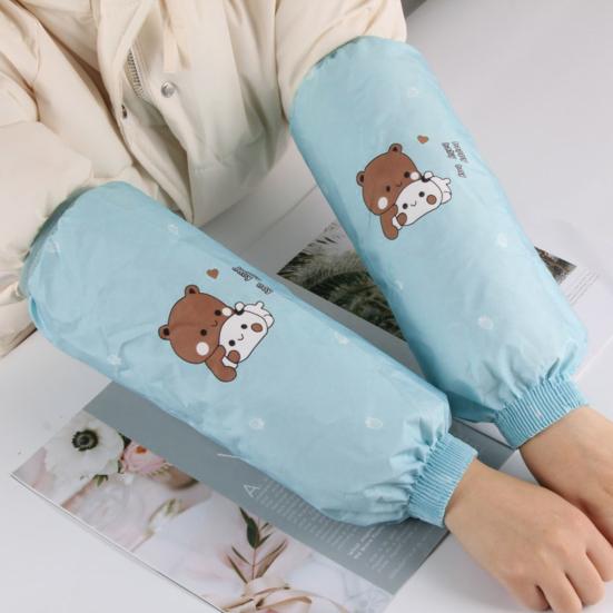 1 пара противообрастающих чехлов на рукавах, водонепроницаемые, с милым мультяшным рисунком, грязеотталкивающие защитные манжеты, грязеотталкивающие рукава для рук