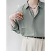 Autumn Light Mature Style Cuban Collar Lazy Drape Long Sleeved Shirt Men'S Loose Shirt 2024
