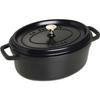 STAUB 405093150 - Cocotte Ovale - Ø 29 - Noir Mat