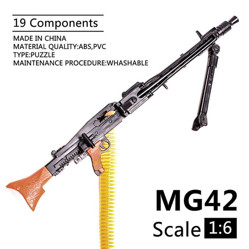 Масштаб 1/6 Военное Оружие Армии США Снайперская Винтовка M82A1 M134 M14 M16 Полицейский Солдат SWAT Фигурка Модель для Сборки Оружие Игрушки