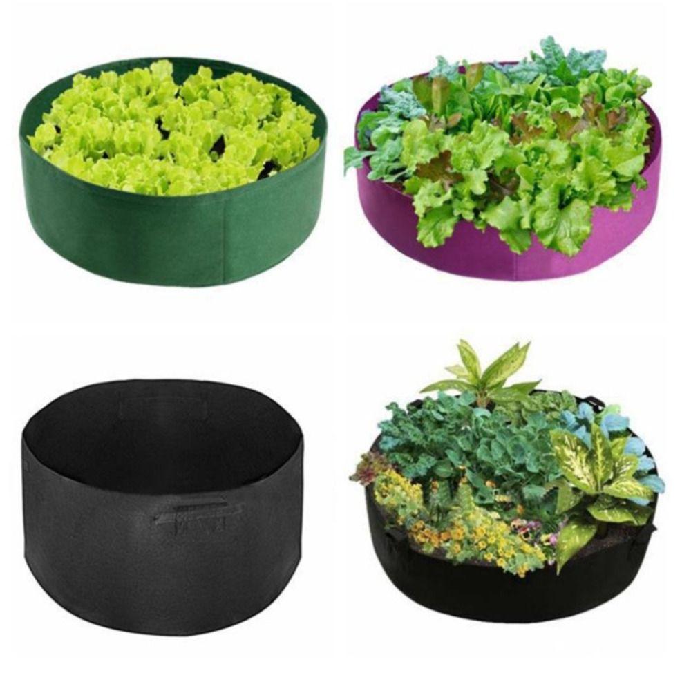 Round Planting Bucket Felt Planting Bag Gardening Supplies Growth Bag Pot and Planting