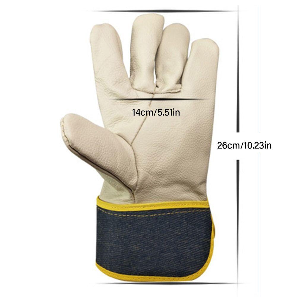 Welder Supplies Protective Mittens White Work Safe Gloves Tool Welding Gloves  Workplace