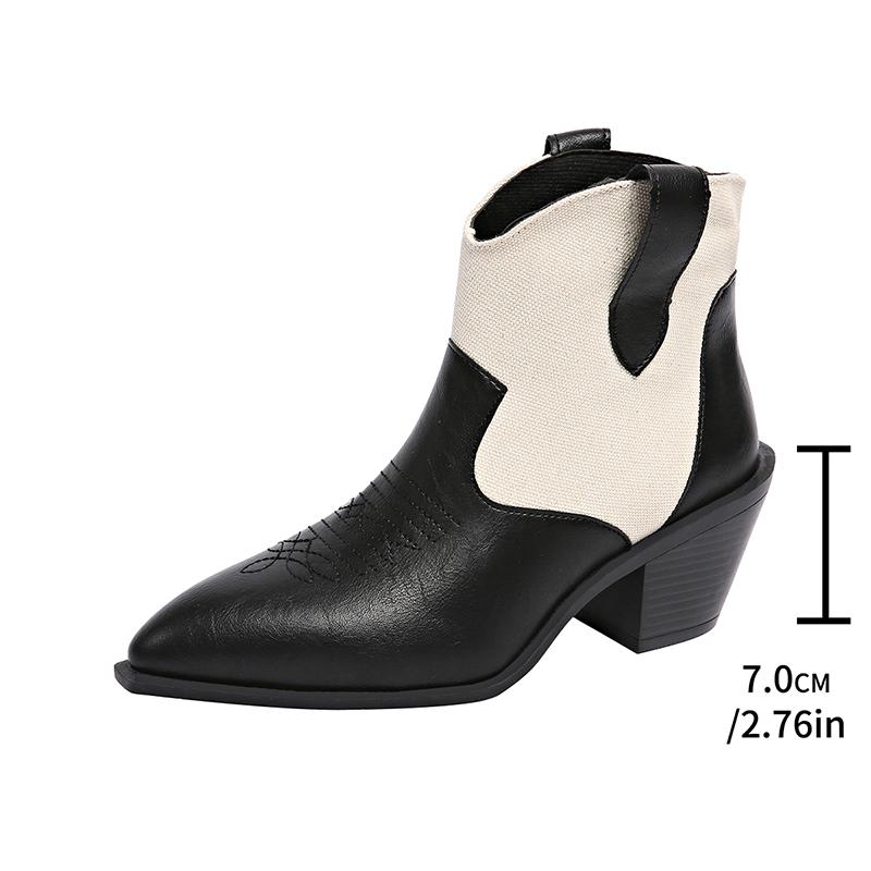 Женские ботильоны на высоком каблуке, массивные туфли с острым носком, новый зимний тренд 2025 года, ботинки «Челси», спортивная повседневная обувь, лодочки, зимние ботинки