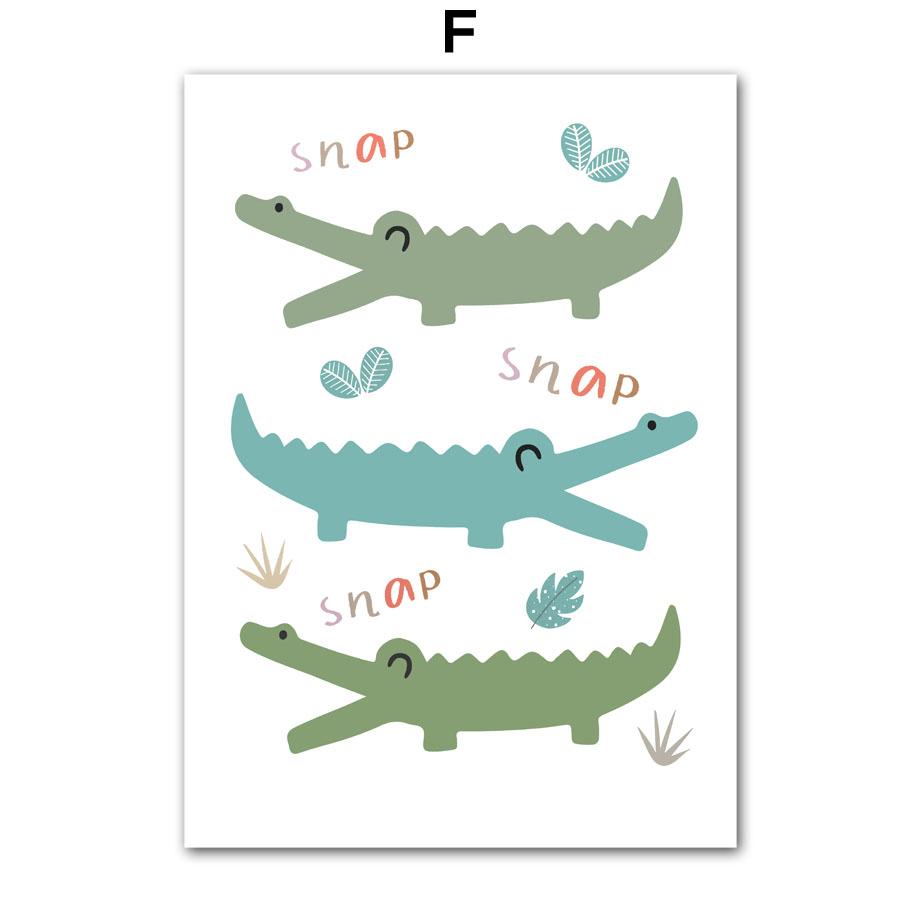 Giraffe Lion Elephant Toucan Jungle Animal Wall Art Canvas Painting Nordic Posters And Prints Wall Pictures Baby Kids Room Decor