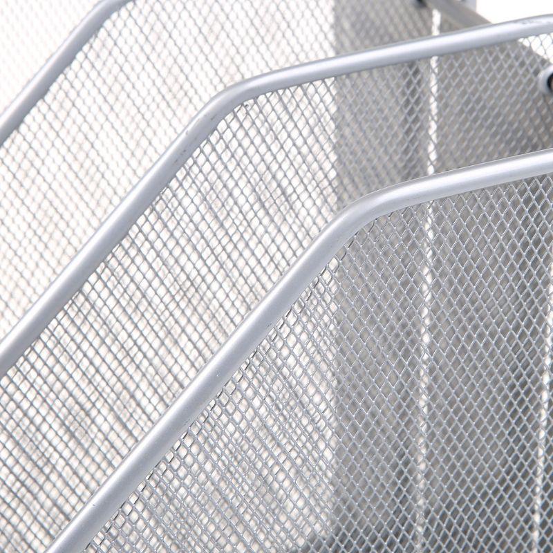 3-колонная металлическая сетчатая полка для документов, держатель для файлов, лоток для писем, журналов и бумаги