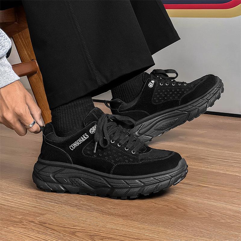 Обувь Мужские пустынные желтые кроссовки на платформе Мужская трендовая обувь Super Fire Кроссовки для походов