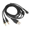 Headphone Audio Cable USB and 3.5mm Audio Jack Audio Cord with Lighting for SteelSeries Arctis