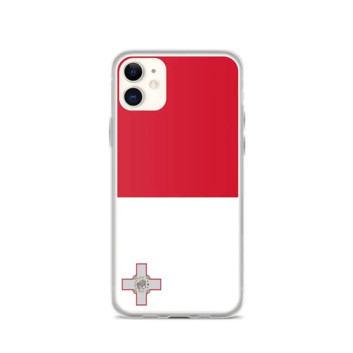 Coque iPhone - iPhone 11 - Drapeau De Malte - Silicone Souple - Protection Complète