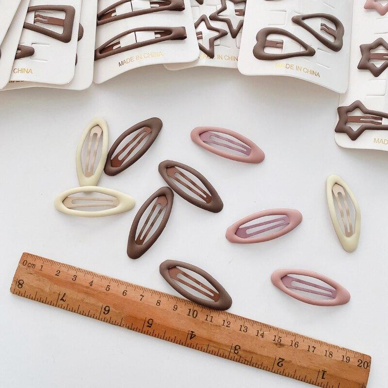 10 шт. новые корейские заколки для волос для девочек, цвет чая с молоком, заколки принцессы с челкой, боковой зажим, аксессуары для волос для маленьких девочек