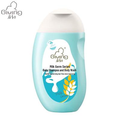 Детский шампунь и гель для душа 2-в-1 с молоком и зародышами пшеницы