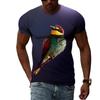 Летняя футболка с рисунком забавных птиц для мужчин, повседневная футболка с 3D принтом и круглым вырезом, футболка в стиле хип-хоп, уличный стиль