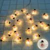Runtowo Santa Claus Snowman LED Light String Christmas Decoration For Home Xmas Tree Ornament 2026 Navidad Gift 2026 New Year