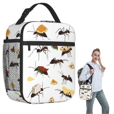 Ants Carrying Snacks Insulated Lunch Bag for Women Children Portable Food Boxes Thermal Lunch Box Tote