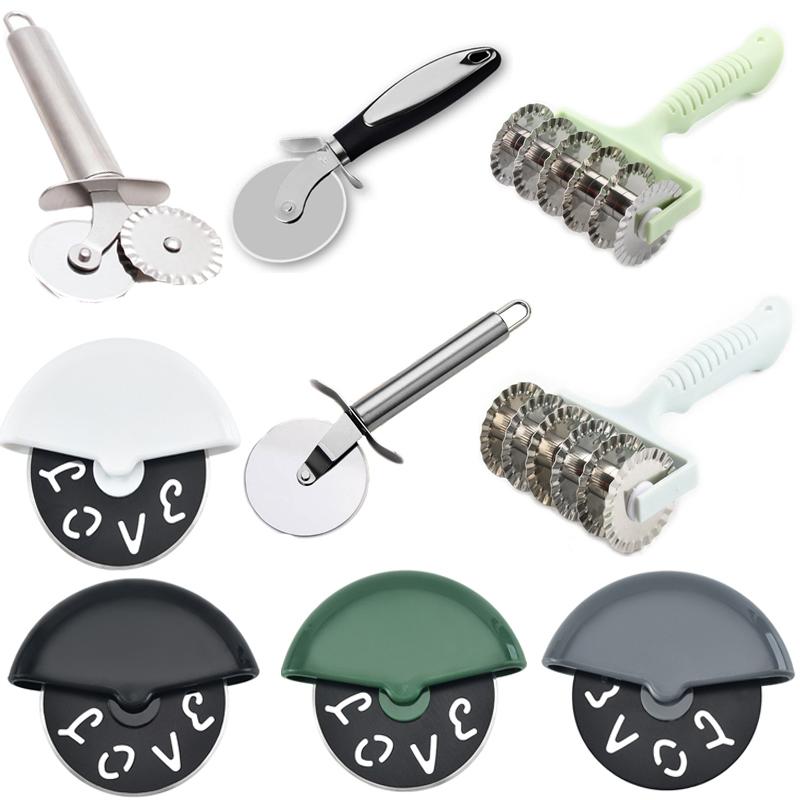 Нож для пиццы из нержавеющей стали, нож для пиццы, лопатка для торта, хлеба, пирогов, нож для выпечки, тесторезка, кухонные принадлежности для выпечки