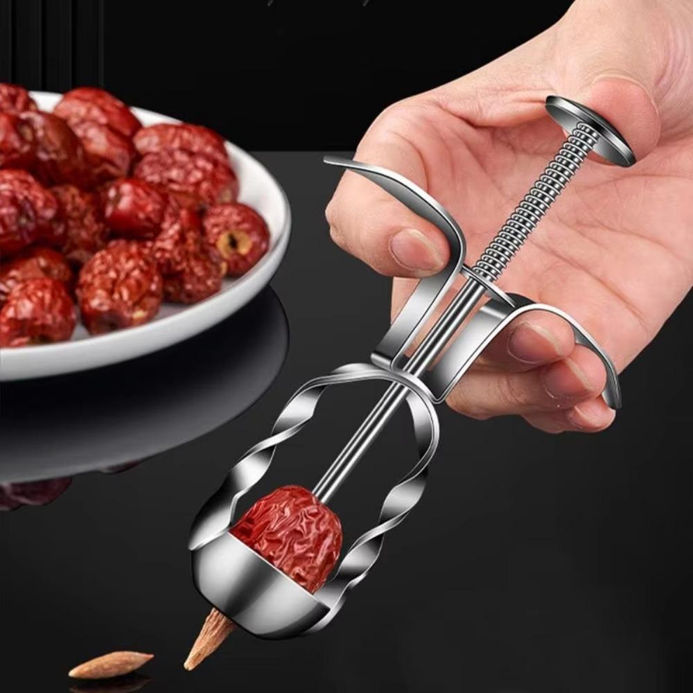 Пресс-дизайн Устройство для удаления сердцевины вишни Измельчитель косточек из фиников из финиковой пальмы Измельчитель косточек из вишни Десерт