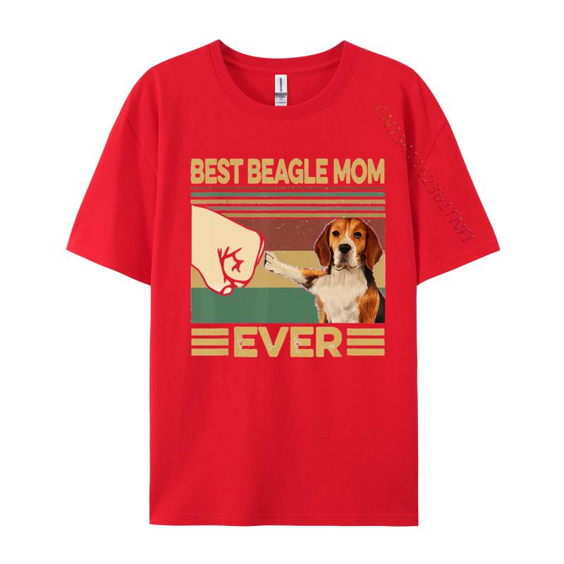 Best Beagle Mom Ever Tshirt Cotton Mens T Shirts Tops Tees Retro Printed Hot Sale Top Quality 3xl Men Clothing