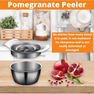 Очиститель граната 2024, Деседер для граната из нержавеющей стали, Эффективная очистка, Инструмент для очистки граната для домашней кухни, Нескользящий гранат