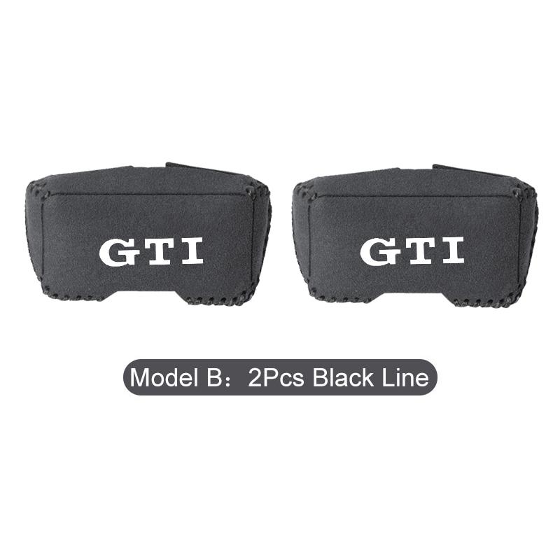 Valve Stems Caps Car Seat Belt Buckle Suede Wear Resistant Protector Cover For Volkswagen VW RLine R Golf Amarok Tiguan Eos Cadd