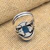 Gorgeous Blue Chalcedony Gemstone Handmade 925 Sterling Silver Jewelry Lovely Ring For Wedding Gift