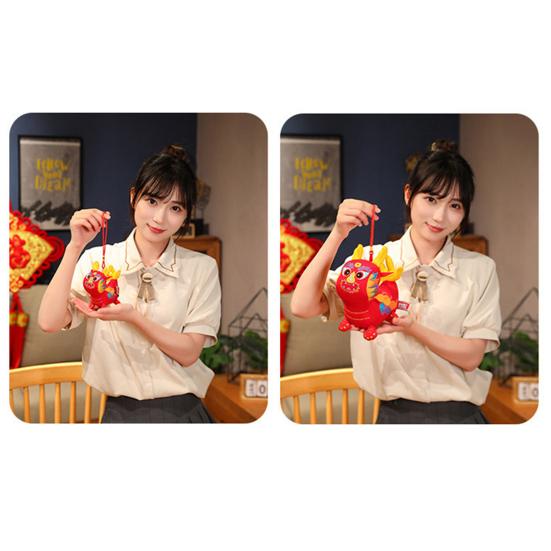 2024 год талисман дракон плюшевая кукла кулон китайский народный стиль вышивка милый знак зодиака