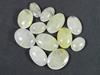 254Cts. Натуральный золотой рутил овальный кабошон драгоценный камень россыпью 12 шт. лот 17-25 мм RQ-1220