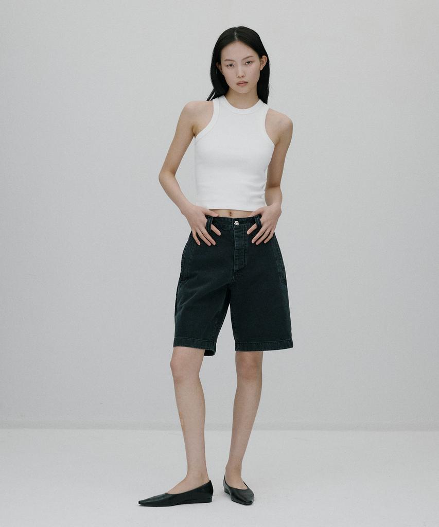 Sunjin Horangji Canton Bermuda Pants [Black]