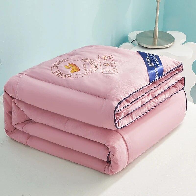 Прохладное тонкое одеяло из ледяного шелка из соевого волокна, высококачественные одеяла для холодного постельного белья на лето, стеганое одеяло с механической стиркой, размер королевы