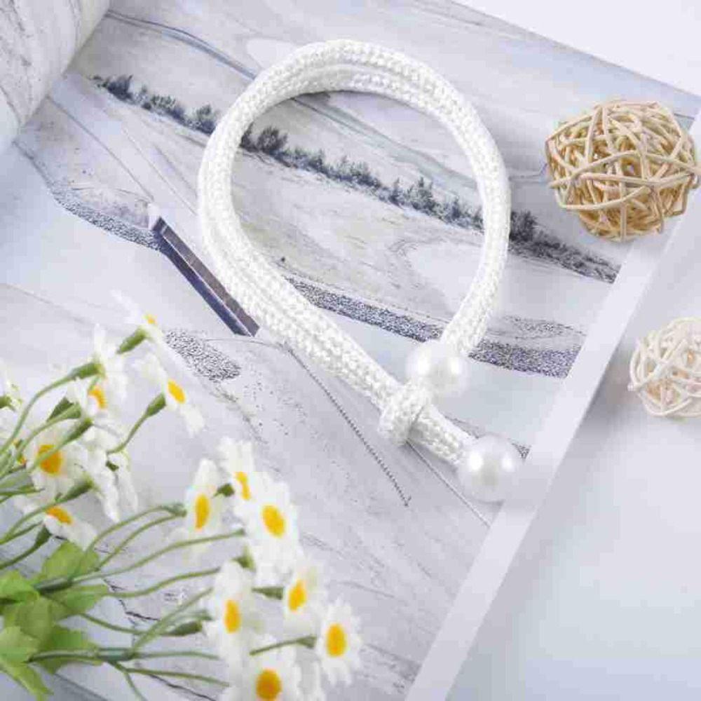 With Strap Pearl Curtain Clip Small Pearl Pearl Rope Buckle Clips Curtain Holders Curtain Decor