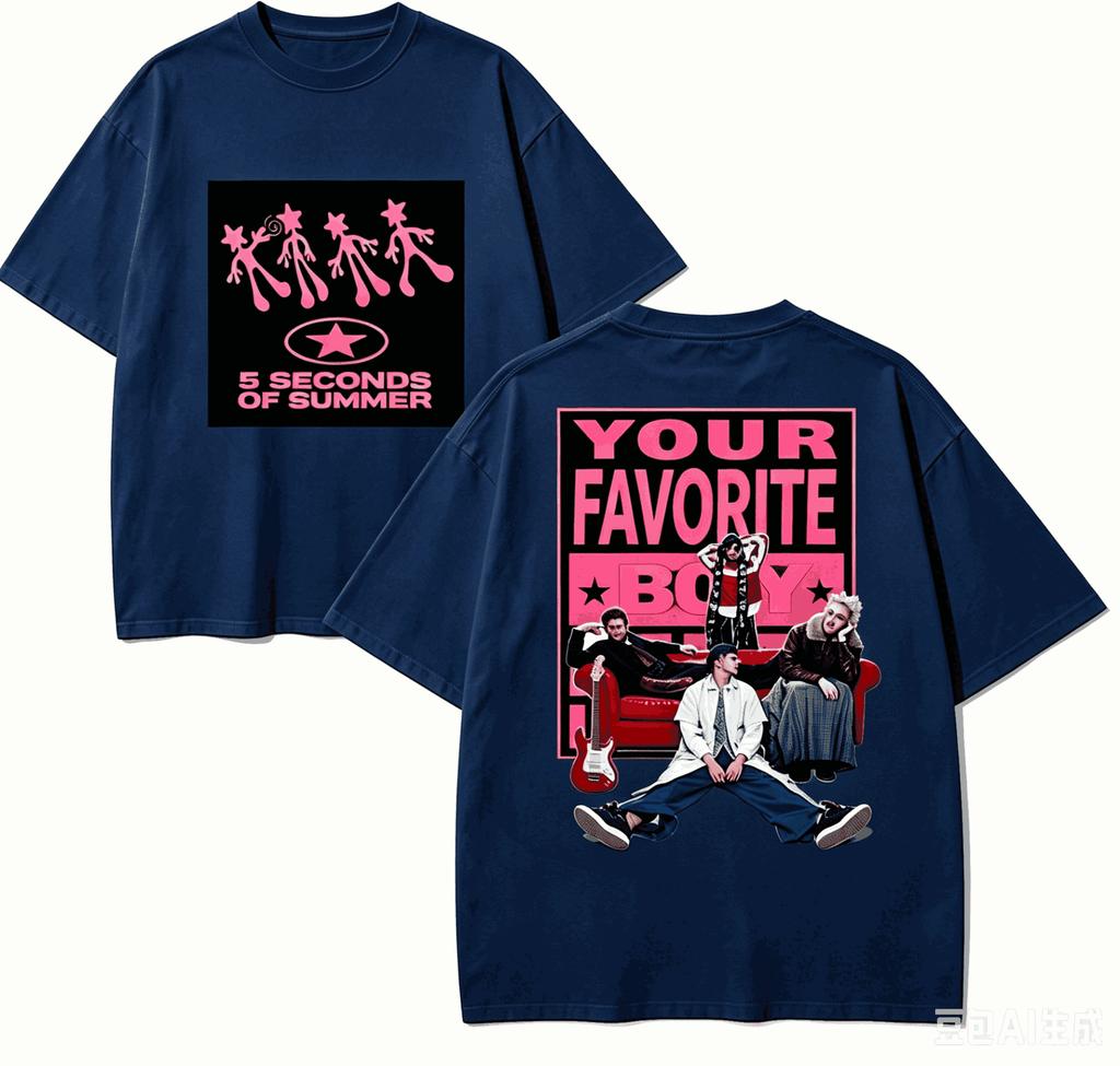 5 Seconds Of Summer For Fan Gift Tshirt Unisex Unisex Harajuku Oversizedunisex Short Sleeve Streetwear High Quality Couples Classic