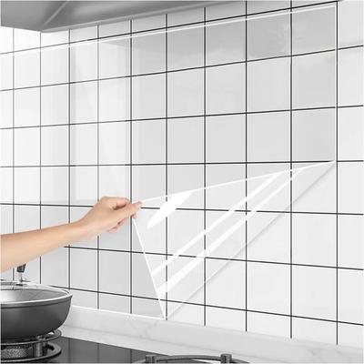 Защитная пленка для стен, настенная наклейка для кухни, маслостойкая, для шкафа, плиты, термостойкие самоклеящиеся обои, водонепроницаемое украшение