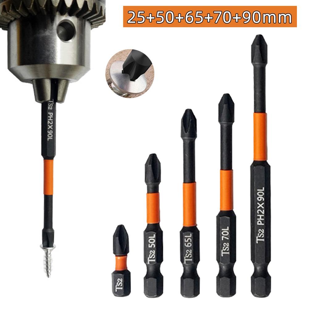 1/4Inch Hex Screwdriver Bits 5pcs 65mm Alloy Steel