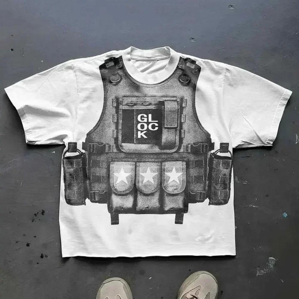 Футболки с американскими буквами и графикой Y2k, футболки больших размеров для пар, профессиональный выбор, готическая уличная одежда в стиле Харадзюку, винтажная одежда