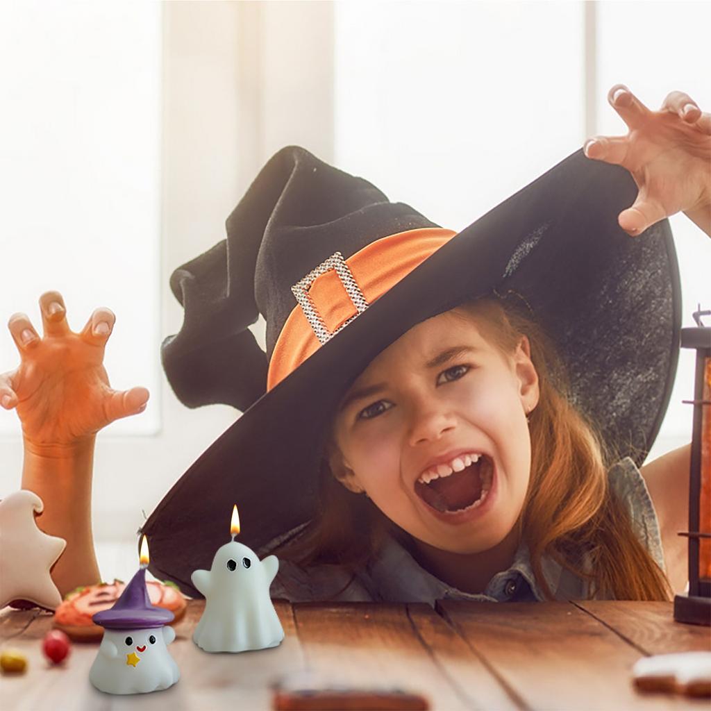 Свеча на Хэллоуин Привидение Ароматерапия Атмосфера Сувенир Творческий Ручной Работы Форма Воск