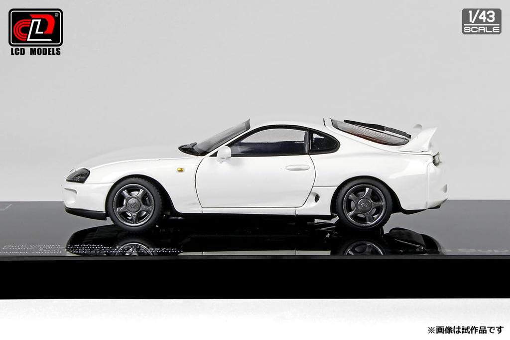 LCD Model Scale Toyota Supra A80 White Finished Model LCD43009WH 1/43